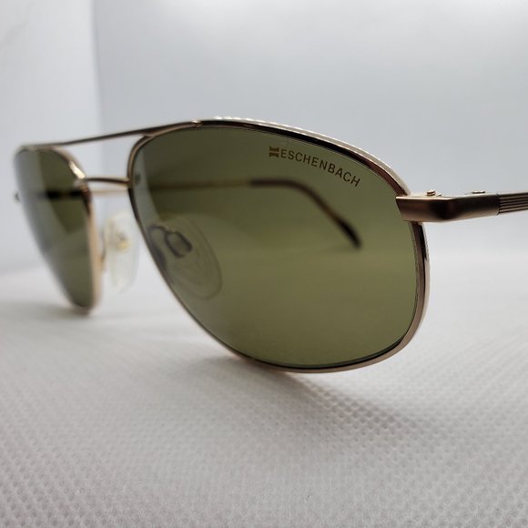 *SOLD* ESCHENBACH 4341 Titan Gold Aviator Sunglasses - Picture 1 of 8